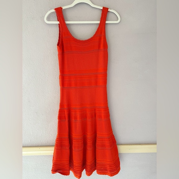 Y2K Torn by Ronny Kobo Alberta Knit Dress Orange Size Large - Picture 10 of 10